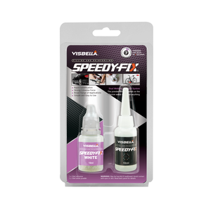 Парашок і клей Speedy Fix 10 мл + 10 мл белага колеру